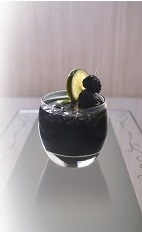 The Black Roska is a fun variation of the classic Black Russian drink. A dark purple drink made from black vodka, Joseph Cartron creme de mure (blackberry liqueur), brown sugar, blackberries and lemon, and served over ice in a rocks glass.