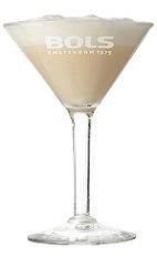 The Butterscotch Dessert is a relaxing cream colored cocktail perfect for Christmas or any dessert. Made from butterscotch schnapps, brandy, milk, simple syrup and Bols banana foam, and served in a chilled cocktail glass.