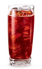 The Cherry Vanilla Pop is a red drink made from cherry schnapps, vanilla liqueur and lemon-lime soda, and served over ice in a highball glass.