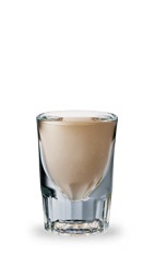 The Cinnamon Twist is a brown shot made from butterscotch schnapps, coffee liqueur, Irish cream and Hot Damn! cinnamon schnapps, and served in a chilled shot glass.