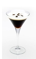 The Disaronno Espresso Shake is the perfect after dinner or after ski cocktail. A black cocktail made from Disaronno, espresso and sugar, and served in a chilled cocktail glass.