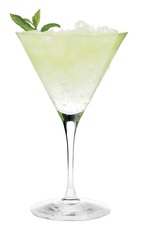 The Effen Picture Perfect is a refreshing cocktail made from Effen black cherry vodka, lime juice, simple syrup, mint and chilled champagne, and served in a chilled cocktail glass.