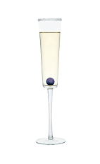 The Grape Champagne is a clear drink perfect for New Year's Eve, made from Smirnoff grape vodka, chilled champagne and served in a chilled champagne flute.
