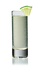 The Hot and Sour shot is made from Stoli Hot jalapeno vodka and Rose's Lime juice, and served in a chilled shot glass.