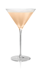 The Karamel Lady is made from Stoli Salted Karamel vodka, egg whites, lemon juice and ginger syrup, and served in a chilled cocktail glass.