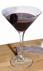 The Liquor-ish Martini recipe is a blend of opposite flavors resulting in a perfectly balanced purple cocktail. Made from Sambuca, crème de mure (blackcurrant liqueur), blackberries, lemon juice and simple syrup, and served in a chilled cocktail glass garnished with a blackberry.