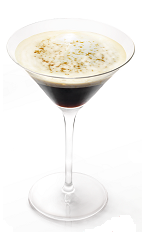 The Moli Caffe is a great breakfast drink or a dessert cocktail. A brown cocktail made form Molinari sambuca, espresso, heavy cream and sugar, and served in a chilled cocktail glass.