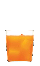 The Orange Whip drink recipe is a relaxing orange colored cocktail made from Three Olives whipped cream vodka and orange juice, and served over ice in a rocks glass.