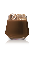 The Salted Black Russian drink is made from Stoli Salted Karamel vodka, coffee liqueur and light cream, and served in an old-fashioned glass.