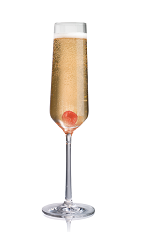The Salted Kir Royale is a modern variation of the classic Kir Royale drink. Made from Stoli Salted Karamel vodka, champagne and raspberry liqueur, and served in a chilled champagne flute.