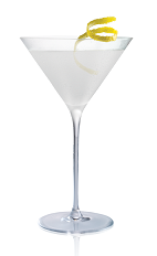 The Salted Lemon Drop cocktail is made from Stoli Salted Karamel vodka, lemon juice and triple sec, and served in a chilled cocktail glass.