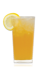 The San Sebastian Sling is an orange colored drink recipe made from Don Q white rum, bourbon, maple syrup, lemon juice, pineapple juice, apricot nectar and maple syrup, and served over ice in a highball glass.