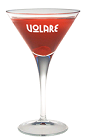 The 10 Below cocktail recipe is a red colored drink with a kick. Made from Volare Cinnamon Red liqueur, vodka and sambuca, and served in a chilled cocktail glass garnished with a maraschino cherry.
