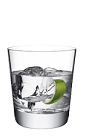 The 57 on the Rocks is a clear colored drink made from Smirnoff vodka and lime, and served over ice in a rocks glass.