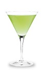 The Appletini is a green cocktail made from Pucker sour apple schnapps, vodka and sour mix, and served in a chilled cocktail glass.