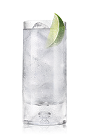The Arctic Grape Soda is a clear drink made from Bacardi Arctic Grape rum and lemon-lime soda, and served over ice in a highball glass.