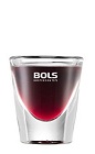The Blueberry Vincent is a spooky purple shot made from Bols Blueberry liqueur, absinthe and grenadine, and served in a chilled shot glass.