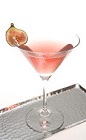 The Brazilian Presidente is a pink colored cocktail recipe bearing the unique flavors of Brazil. Made from Leblon cachaca, fig liqueur, sweet vermouth and grenadine, and served in a chilled cocktail glass.