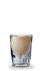 The Butter Cup is a brown shot made from butterscotch schnapps, dark creme de cacao and Bailey's Irish cream, and served in a chilled shot glass.
