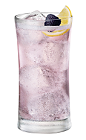 The Chambord Vodka and Perrier drink is made from Chambord flavored vodka and Perrier water, and served over ice in a highball glass.