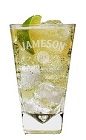 The Jameson and Soda is a popular Saint Patrick's Day drink. Made from Jameson Irish whiskey, club soda and lime, and served over ice in a highball glass.