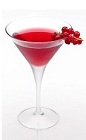 The Disaronno Cosmo is a radical variation of the classic Cosmo cocktail. A red cocktail made from Disaronno, vodka, cranberry juice, lime juice and red currant berries, and served in a chilled cocktail glass.