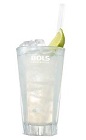 The Dutch and Stormy is a refreshing clear colored drink made from Bols Genever, ginger beer and lime, and served over ice in a highball glass.