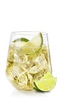 The Frangelico Soda and Lime cocktail is made from Frangelico hazelnut liqueur, club soda and lime, and served over ice in a highball glass.