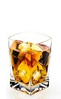 The Godmother is a classic orange drink made from Disaronno and vodka, and served over ice in a rocks glass.