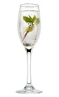 The Hugo Bols is a refreshing clear cocktail made from elderflower liqueur, sparkling wine, mint and lemon, and served in a chilled champagne flute.