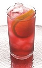 The Leblon Madras is a red colored drink recipe made from Leblon cachaca, cranberry juice and orange juice, and served over ice in a highball glass.