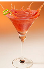 The Mamacita Martini is a splendid red colored cocktail perfect to start an evening of celebration. Made from Clamato tomato cocktail, tequila, dry vermouth and Rose's lime cordial, and served in a chilled cocktail glass.
