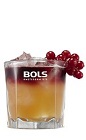 The New York Sour is an orange and red drink made from cognac, orange liqueur, lemon juice, orgeat almond syrup and red wine, and served over ice in a rocks glass.