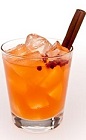 If you find yourself in Brazil for the Olympics and are in the mood for a Negroni, forget about it, try something local instead. The Orange and Spice is a Brazilian-inspired variation of the classic aperitif cocktail. An orange colored drink recipe made from Leblon cachaca, Aperol, orange juice and simple syrup, and served over ice in a rocks glass with cinnamon.