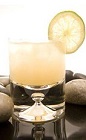 The Passion Caipirinha drink recipe is an orange colored cocktail made from Leblon cachaca, lime and Monin passion fruit syrup, and served over ice in a rocks glass.