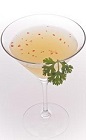 If Brazil and Mexico were ever to marry, the wedding cocktail would most likely be the Picante Caipirinha. Made from Leblon cachaca, tequila, lime, chili pepper, agave nectar, pineapple and cilantro, and served in a chilled cocktail glass.