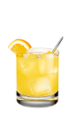 The Pineapple and Orange Juice is an orange colored drink made form Smirnoff pineapple vodka, orange juice, lime juice and orange, and served over ice in a rocks glass.