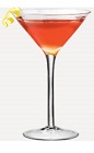 The Pomegranate Martini is a red colored drink recipe made from Burnett's pomegranate vodka, triple sec, pomegranate juice and lime juice, and served in a chilled cocktail glass.