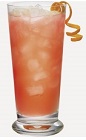 The Punch n Orange is a peach colored drink recipe made from Burnett's fruit punch vodka, orange juice and lemon-lime soda, and served over ice in a highball glass.