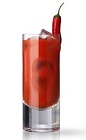 The Red Snapper No 2 is a red colored drink made in the fashion of the classic Bloody Mary cocktails. Made from Martin Miller's gin, tomato juice, celery salt, Tabasco sauce, Worcestershire sauce, and salt and pepper, and served over ice in a highball glass.
