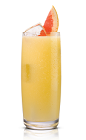 The Sticki Squirt drink is made from Stoli Sticki honey vodka and grapefruit juice, and served with ice in a highball glass.