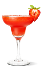 The Strawberry Antifreeze cocktail will keep your blood from freezing on a cold winter day. A red colored drink recipe made from UV Apple vodka, strawberries, simple syrup and ice, and served blended in a chilled margarita glass.