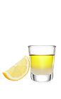 The Sunflower Shot is a glass of sunshine and early Spring joy packed into a shot glass. A yellow colored shot made from Malibu Sunshine coconut citrus rum and elderflower syrup, and served in a chilled shot glass.
