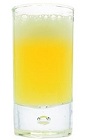 The Tip N Top is an elegant orange shot made from Green Chartreuse and orange juice, and served in a chilled shot glass.