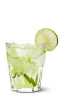 The UV Green Tea drink recipe is made from UV Sweet Green Tea vodka and lime, and served over ice in a rocks glass.
