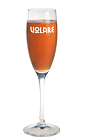 The Kir Royal is a classic New Year's Eve cocktail recipe, but also served during the summer while sitting poolside. Made from Volare crème de cassis and chilled champagne, and served in a chilled champagne flute.