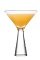 The AppleCart cocktail is made from Cointreau orange liqueur, Calvados apple brandy and lemon juice from a meijer lemon, and served in a chilled cocktail glass.