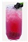 The Blackberry Bliss drink recipe is made from Burnett's blackberry vodka, orange juice, pineapple juice, club soda and blackberries, and served over ice in a highball glass.