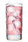 The Bubble Trouble is a pink colored drink recipe made from Three Olives bubble vodka, grenadine and club soda, and served over ice in a highball glass.