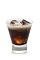 The Caramel Coffee Cream is a brown drink made from butterscotch schnapps, coffee liqueur and milk, and served over ice in a rocks glass.